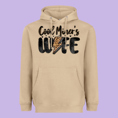 Cool Miner S Wife Heavyweight Hoodie Designed By Maliassmallbusiness