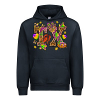 Navy Texas Mardi Gras Urban Hoodie - NancyCooperArtShop