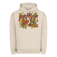 Pigment French Oak Texas Mardi Gras Urban Hoodie - NancyCooperArtShop
