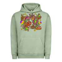 Pigment Oil Green Texas Mardi Gras Urban Hoodie - NancyCooperArtShop