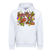 White Texas Mardi Gras Urban Hoodie - NancyCooperArtShop