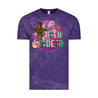 Cloud Purple he is risen indeed easter Vintage Tee - Neo Western