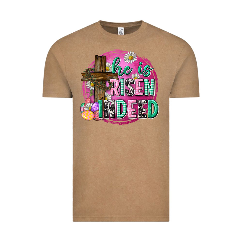 He Is Risen Indeed Easter Vintage Tee by Neo Western | Teevron