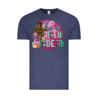 Vintage Denim he is risen indeed easter Vintage Tee - Neo Western