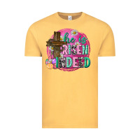 Vintage Mustard he is risen indeed easter Vintage Tee - Neo Western