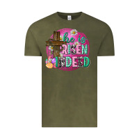 Vintage Olive he is risen indeed easter Vintage Tee - Neo Western