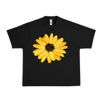 Black sunflower Urban Heavy Tee - FaDigitalArtStudio