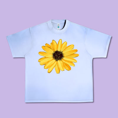 Sunflower Urban Heavy Tee Designed By Fadigitalartstudio