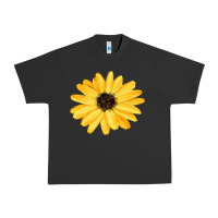 Pigment Black sunflower Urban Heavy Tee - FaDigitalArtStudio