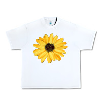 White sunflower Urban Heavy Tee - FaDigitalArtStudio