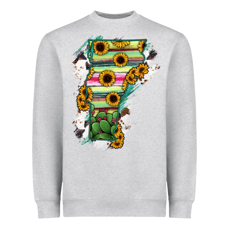 Vermont State Map Heavyweight Sweatshirt by RanaPortraitStore | Teevron