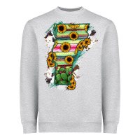 Heather Grey Vermont State Map Heavyweight Sweatshirt - RanaPortraitStore