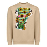 Mushroom Vermont State Map Heavyweight Sweatshirt - RanaPortraitStore