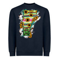 Navy Vermont State Map Heavyweight Sweatshirt - RanaPortraitStore