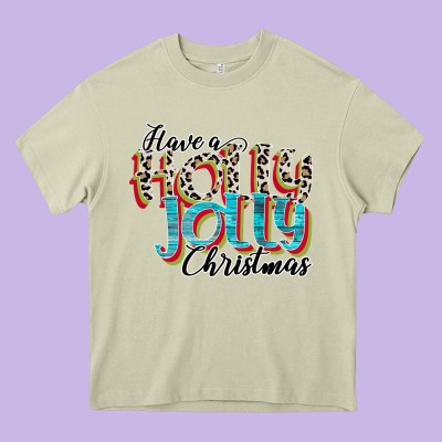 Have A Holly Jolly Christmas Heavy Core Tee Designed By Cowhidedigitalart