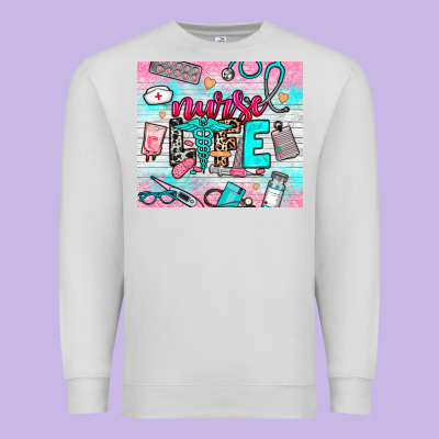 Nurse Life Premium Sweatshirt Designed By Nancycooperartshop