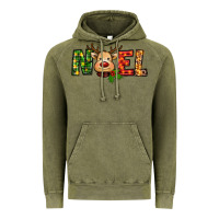 Vintage Olive reindeer noel christmas Vintage Hoodie - RanaPortraitStore