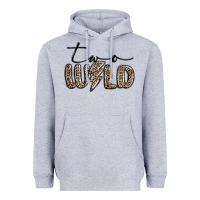 Heather Grey two wild Heavyweight Hoodie - MaliasSmallBusiness