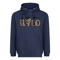 Navy two wild Heavyweight Hoodie - MaliasSmallBusiness