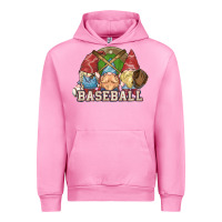 Fuchsia Pink Baseball gnomes Urban Hoodie - NancyCooperArtShop