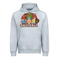 Heather Grey Baseball gnomes Urban Hoodie - NancyCooperArtShop