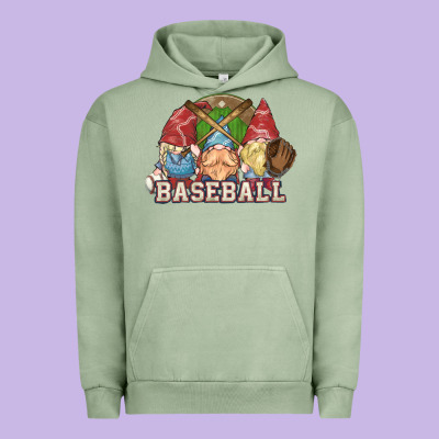 Baseball Gnomes Urban Hoodie Designed By Nancycooperartshop