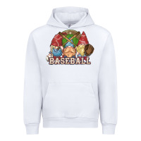 White Baseball gnomes Urban Hoodie - NancyCooperArtShop