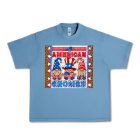 Pebble Blue all american gnomes Urban Heavy Tee - HRA Design Shop