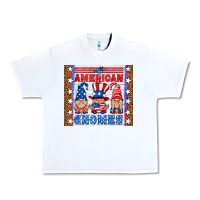 White all american gnomes Urban Heavy Tee - HRA Design Shop