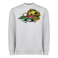 Heather Grey Virginia State Map Heavyweight Sweatshirt - RanaPortraitStore