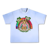 Grape Ice easter rabbit rainbow Urban Heavy Tee - BarkalooDesign