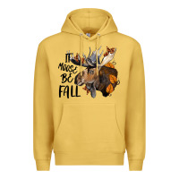 Antique Gold It Moose Be Fall Premium Hoodie - LillyAllenDesigns