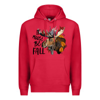 Cardinal It Moose Be Fall Premium Hoodie - LillyAllenDesigns