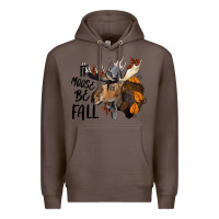 Coffee It Moose Be Fall Premium Hoodie - LillyAllenDesigns