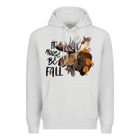 Dove Grey It Moose Be Fall Premium Hoodie - LillyAllenDesigns