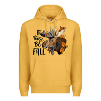 Mustard It Moose Be Fall Premium Hoodie - LillyAllenDesigns