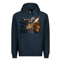 Navy It Moose Be Fall Premium Hoodie - LillyAllenDesigns