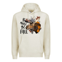 Oatmeal Heather It Moose Be Fall Premium Hoodie - LillyAllenDesigns