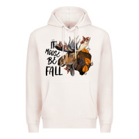 Pale Pink It Moose Be Fall Premium Hoodie - LillyAllenDesigns