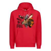 Red It Moose Be Fall Premium Hoodie - LillyAllenDesigns