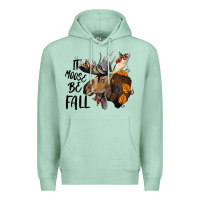 Seafoam It Moose Be Fall Premium Hoodie - LillyAllenDesigns