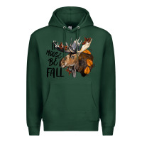 Sports Green It Moose Be Fall Premium Hoodie - LillyAllenDesigns