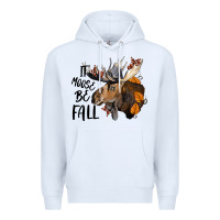 White It Moose Be Fall Premium Hoodie - LillyAllenDesigns