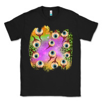 Black eyes leopard halloween patch Classic Tee - BundleAndBundleShop