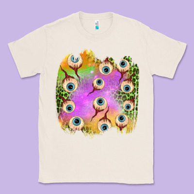 Eyes Leopard Halloween Patch Classic Tee Designed By Bundleandbundleshop