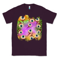 Plum eyes leopard halloween patch Classic Tee - BundleAndBundleShop