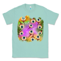 Seafoam eyes leopard halloween patch Classic Tee - BundleAndBundleShop