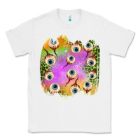 White eyes leopard halloween patch Classic Tee - BundleAndBundleShop