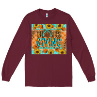 Burgundy Thanksgiving Turkey Long Sleeve Tee - Artiststas
