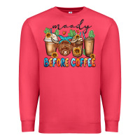 Cardinal moody before coffee Premium Sweatshirt - MaliasSmallBusiness